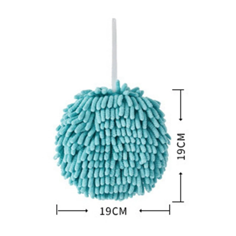 Полотенце для рук в форме шара с подвесной веревкой водопоглощающее полотенце из
