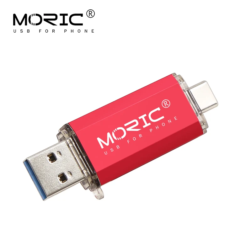 red Лидер продаж, Usb флеш-накопитель OTG, Тип C, 128 ГБ, 64 ГБ, 32 ГБ, 16 ГБ, USB флеш-накопитель 3,0, высокоскоростной флеш-накопитель для устройств type-C - Цвет: red