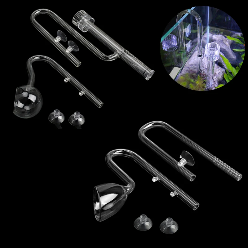 Стиль ADA трубка для притока аквариума набор стеклянных труб воды в виде лилии