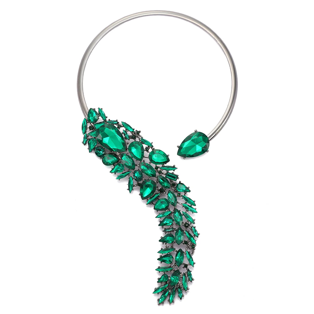 Женское Ожерелье-чокер с кристаллами подходящее ко Дню Святого Валентина модное