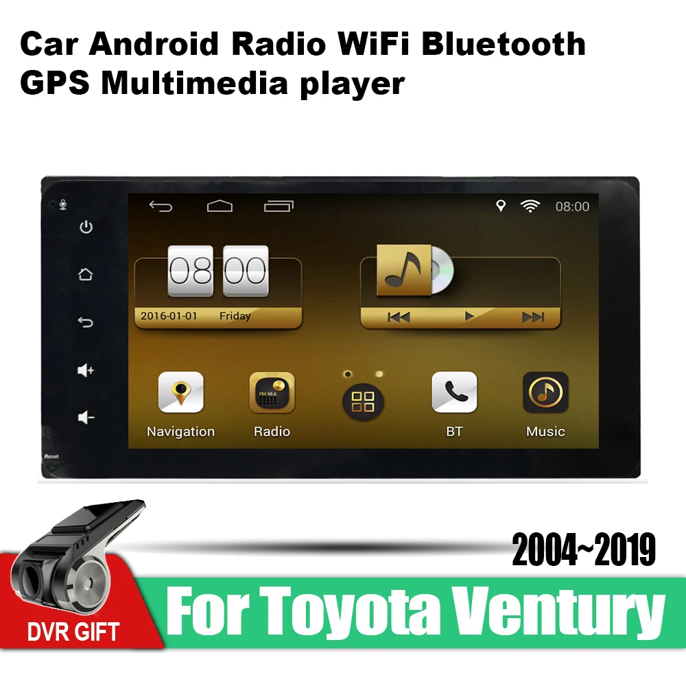 ZaiXi Автомобильный gps мультимедийный плеер для Toyota Ventury 2004 ~ 2019 автомобильный Android