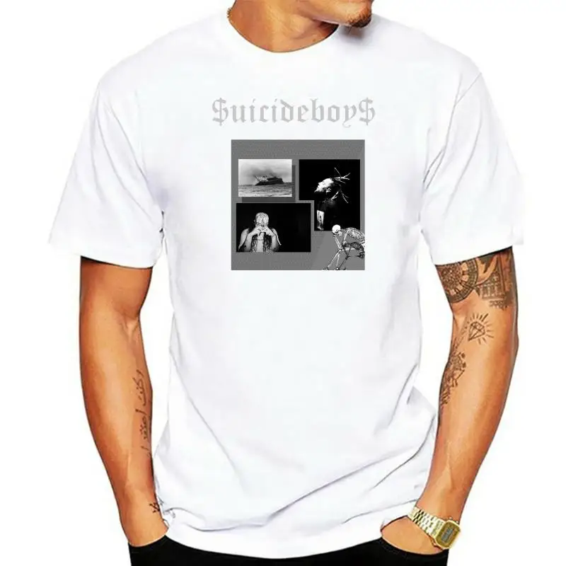 

Летняя мода $ uicideboy $ вечная серая футболка Черная футболка