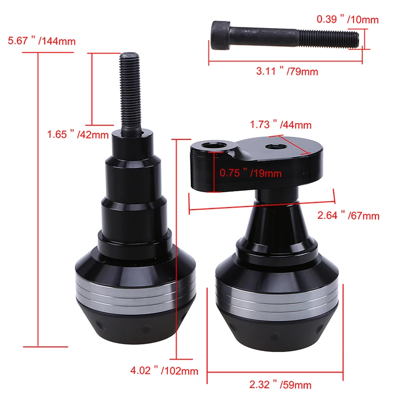 Posbay мотоциклетные рамки слайдер скутер протектор черный/титан/синий/золото