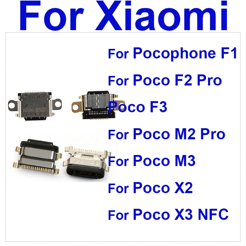 

USB-порт для зарядки Xiaomi Mi Pocophone F1 Poco F2 F3 M2 M3 X2 X3 NFC Pro