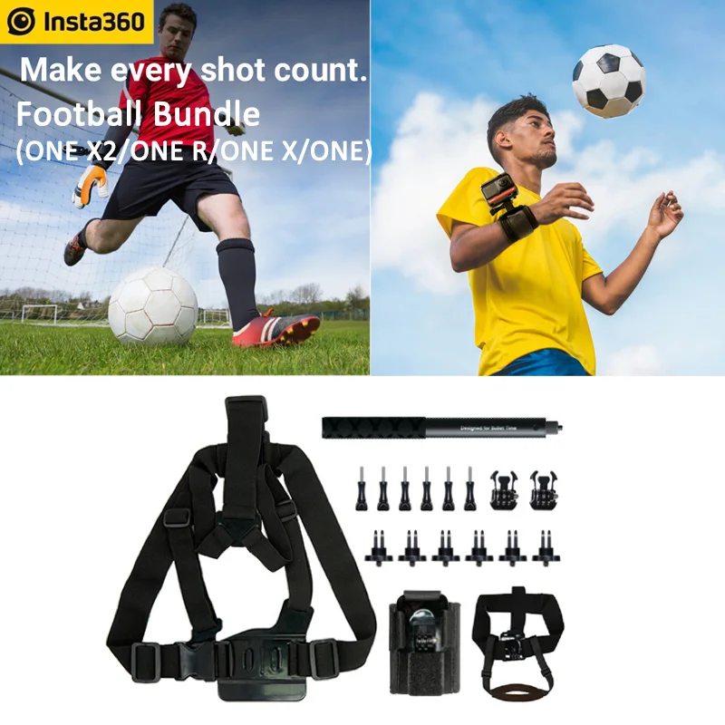 Комплект футбольной камеры Insta360 для ONE X2/ONE R/ONE X/ONE аксессуары записи спортивной