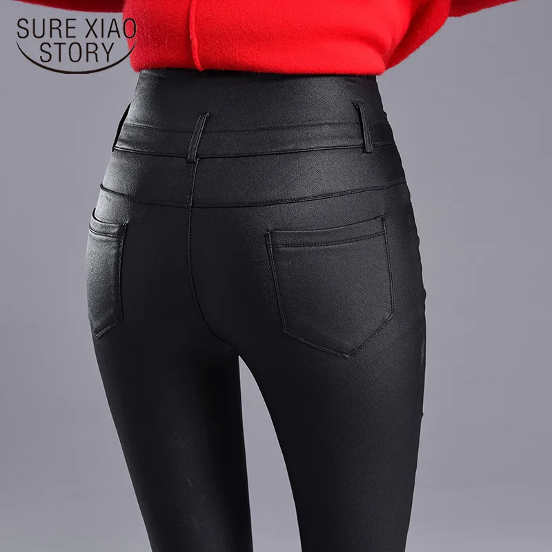 2021 женские ботинки на весну осень и зиму штаны из искусственной кожи модные