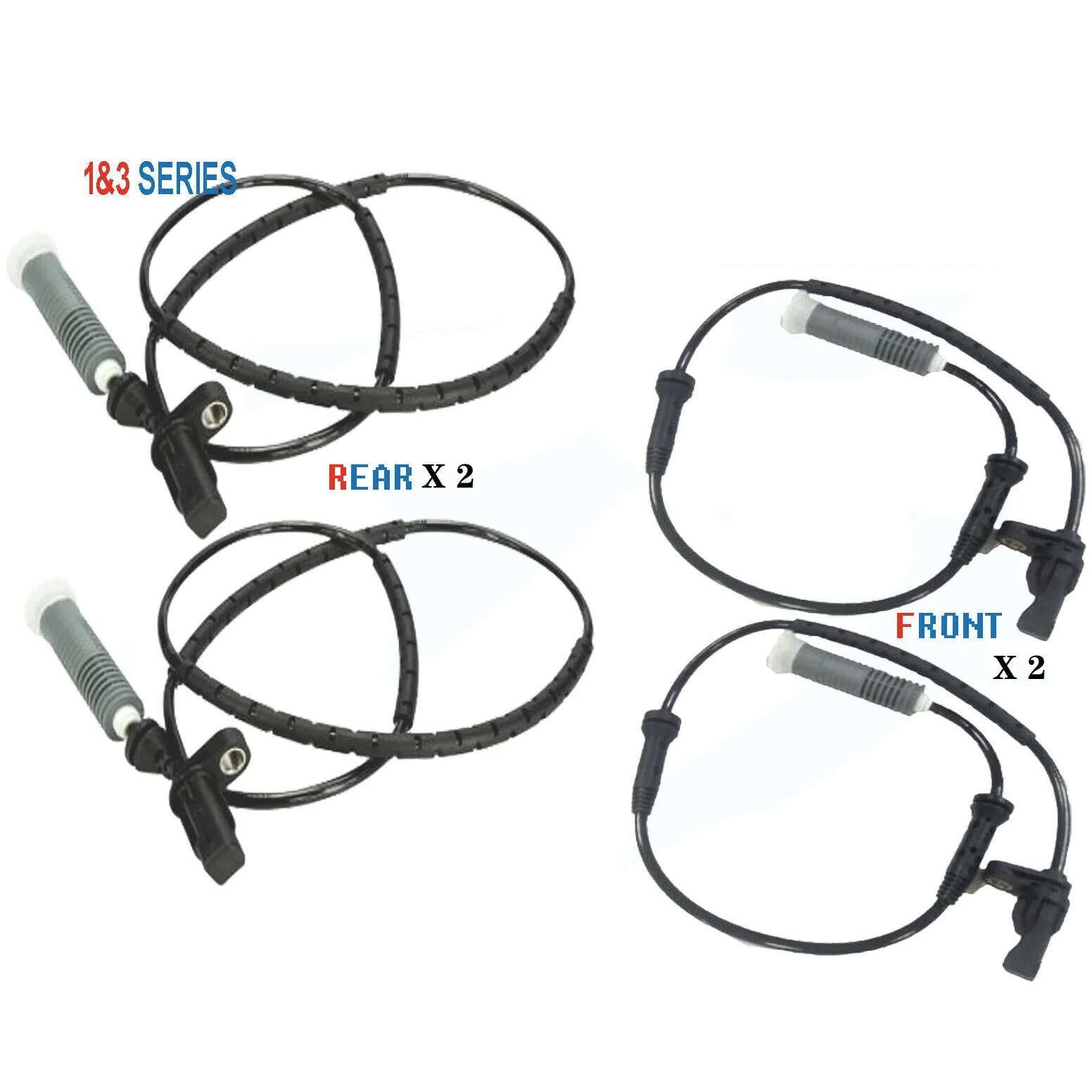 

4 датчика скорости колес Abs 34526762465 ,34526762466, передний и задний для BMW 1 E81 E87 E88 116D/i, 118D/i, 120d/i 3 E90 E91 E92 E93