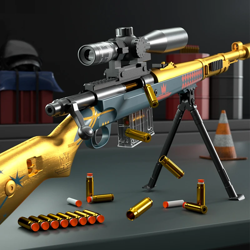 Мягкий пистолет-пуля AWM kar98k игрушечный пистолет снайперский большая модель