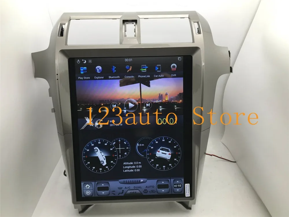 15 дюймов вертикальный экран Tesla стиль Android 8,1 автомобильный DVD gps навигатор плеер для lexus GX GX400 GX460 CARPLAY HDMI радио ips PX6