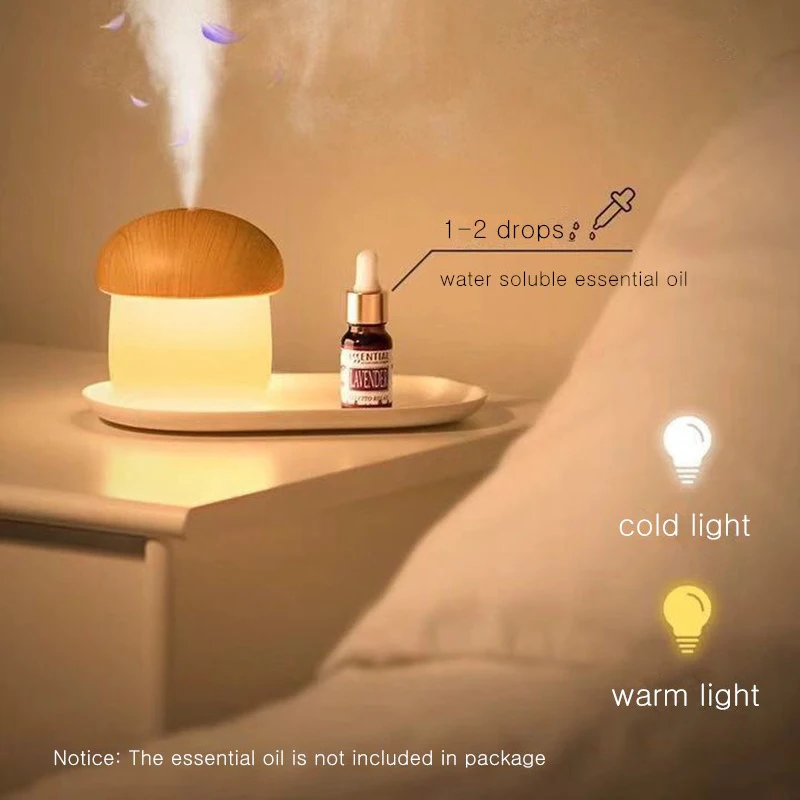 

Creative air humidifier usb car mini desktop office home humidifier portable mushroom humidifier aroma essential oil diffuser