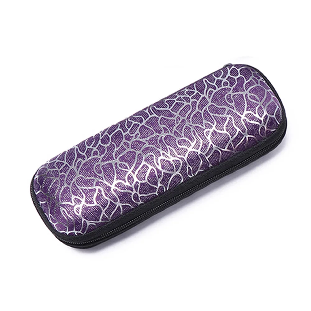 09 Purple 1 шт., женские и мужские портативные прямоугольные солнцезащитные очки на молнии, Жесткий Чехол для очков, защита для глаз, солнцезащитные очки, коробка, аксессуары для очков - Цвет: 09 Purple