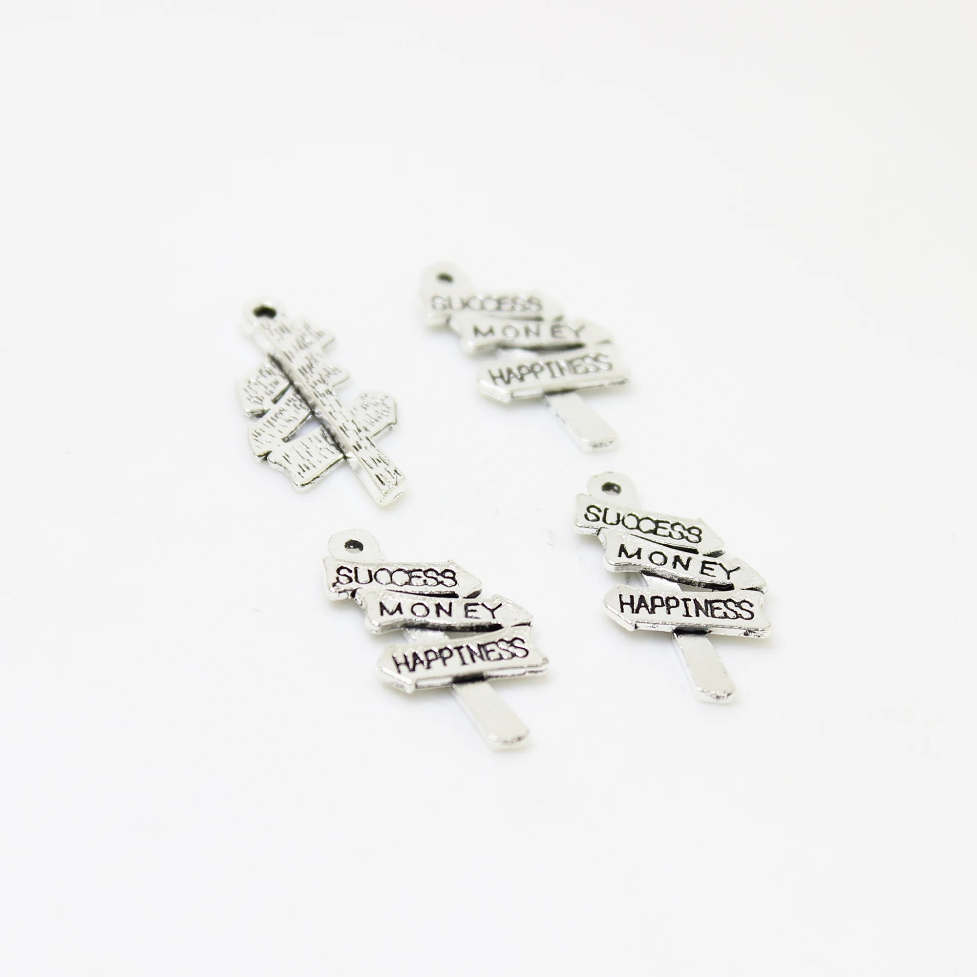 Подвеска счастливые деньги 25 шт.-25x14 мм античный тибетский серебряный дорожный