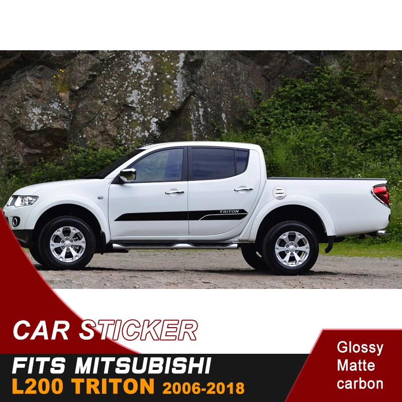 2 шт. виниловые наклейки для кузова mitsubishi l200 triton 2006 2019|Наклейки на автомобиль| |