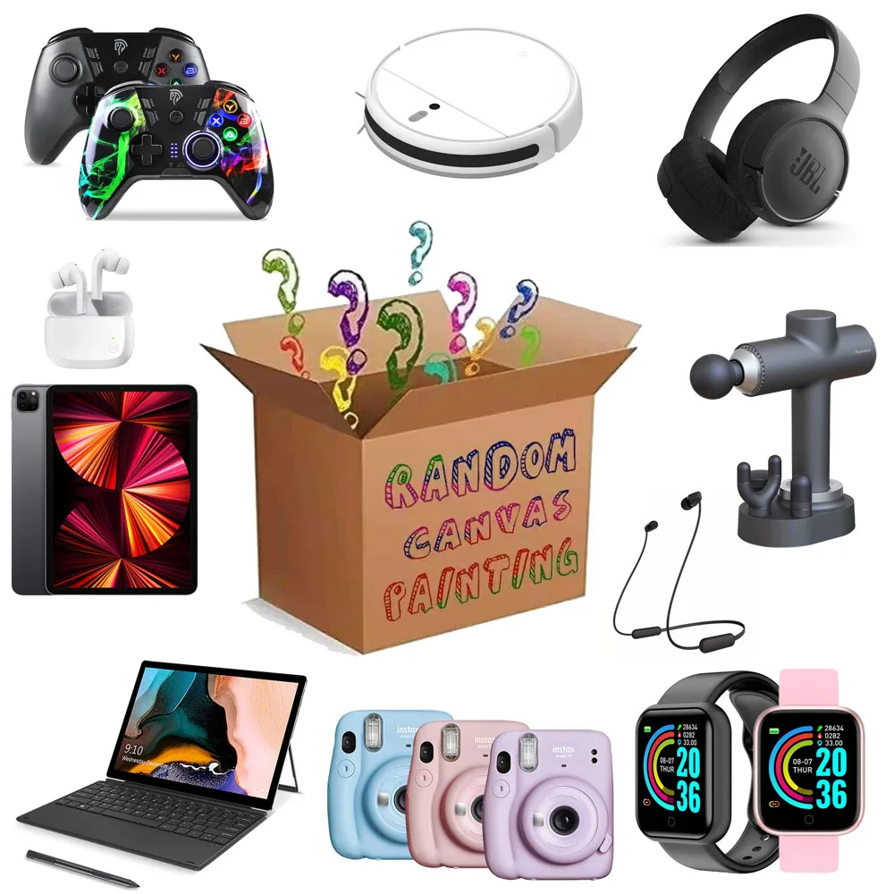 

2021 Novelty Surprise Lucky Mystery Box 100% Winning, More Random Digital Home Electronics Gift Boxes Waiting For You