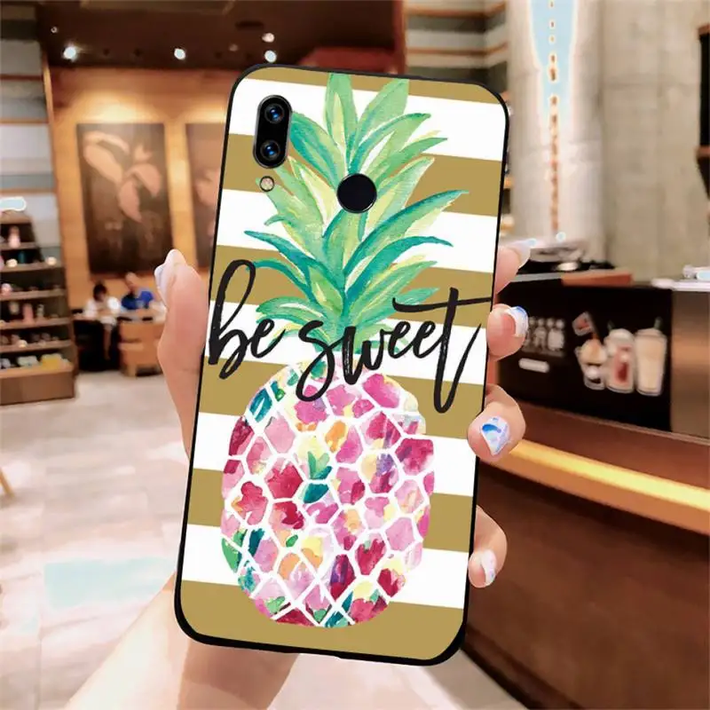 

Pineapple Fruit summer color Phone Case For Xiaomi Redmi note 7 8 9 t k30 max3 9 s 10 pro lite
