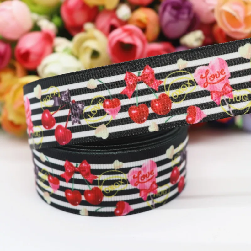 Ленты для волос с принтом цветов и животных 10 ярдов 1 дюйм 25 мм материалы ручной