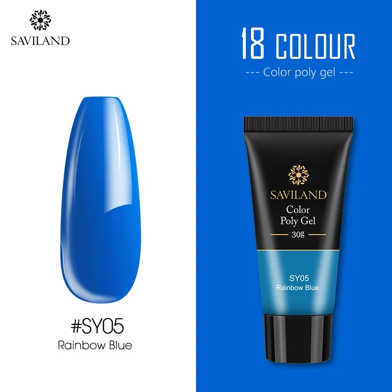 SAVILAND 30g Color Changing Poly Gel Acryl Gel UV Builder Gel Clear Pink Varnish Soft No Burnning Cover Natural Gel Polish - Цвет: SY05