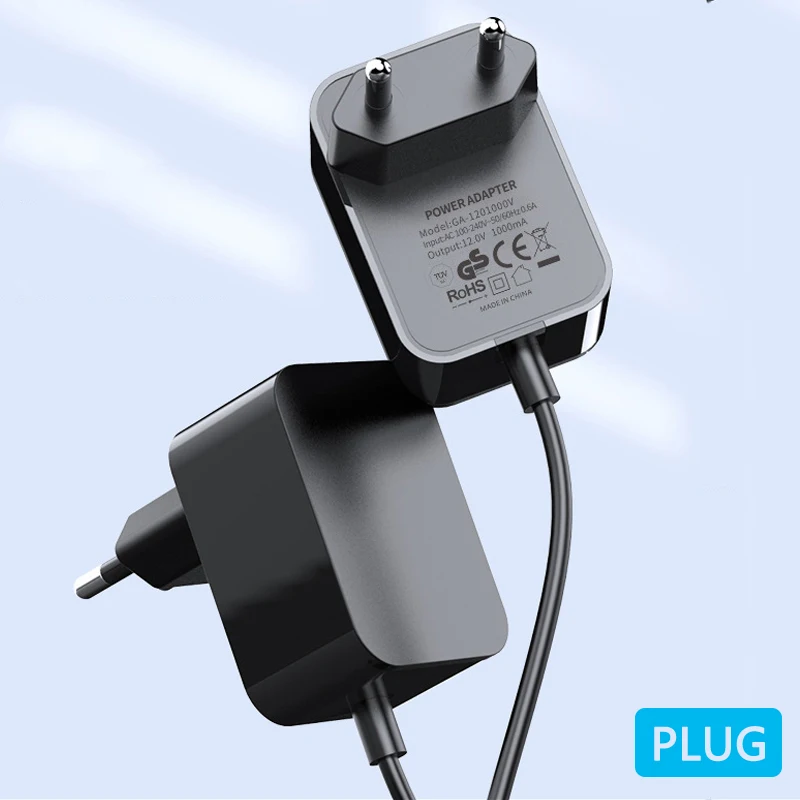 

EU KC certification 12V1A 100-240V 12W European and American high-quality plug power adapter charger is safe and durable