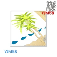 yjmbb 2021 new beautiful coconut leaves metal cutting dies scrapbook album paper diy card craft embossing die cutting