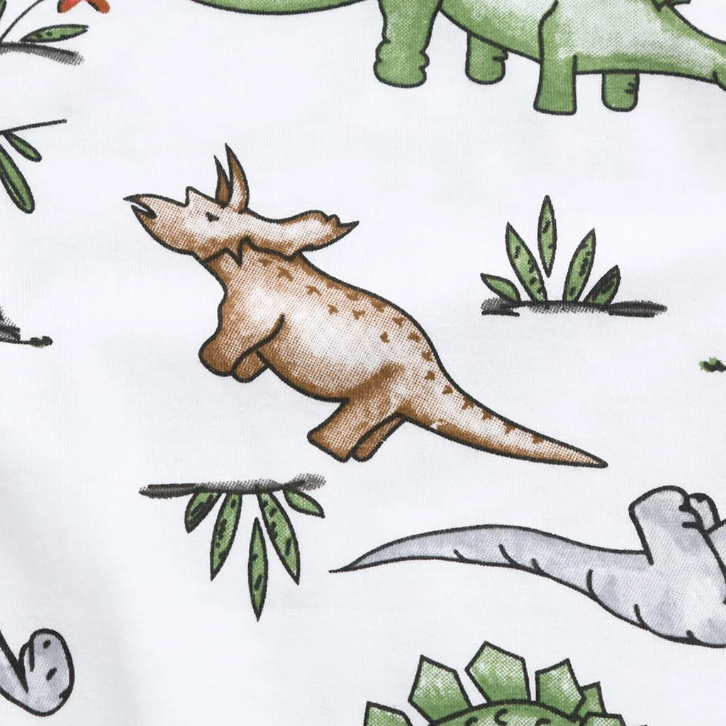 

Newborn Cartoon Dinosaur Print Romper Infant Baby Boys Girls Sleeveless Unisex Jumpsuit Outfits Baby Cute Fashion Clothing