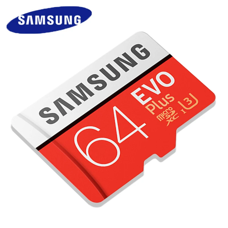 SAMSUNG 64GB MicroSD карта флеш-карты памяти TF 32 Гб 128 ГБ Флэш-карта памяти 256 ГБ U1/U3 UHS-I C10 SDXC карты памяти SDHC карты памяти EVO Plus 100 МБ/с. для смартфона