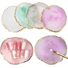 1 шт инструментов для ногтей Цвет смолы каменные палитра накладные ногти рисунок Гель-лак для нейл-арта смешивания практики показывая доска инструмент