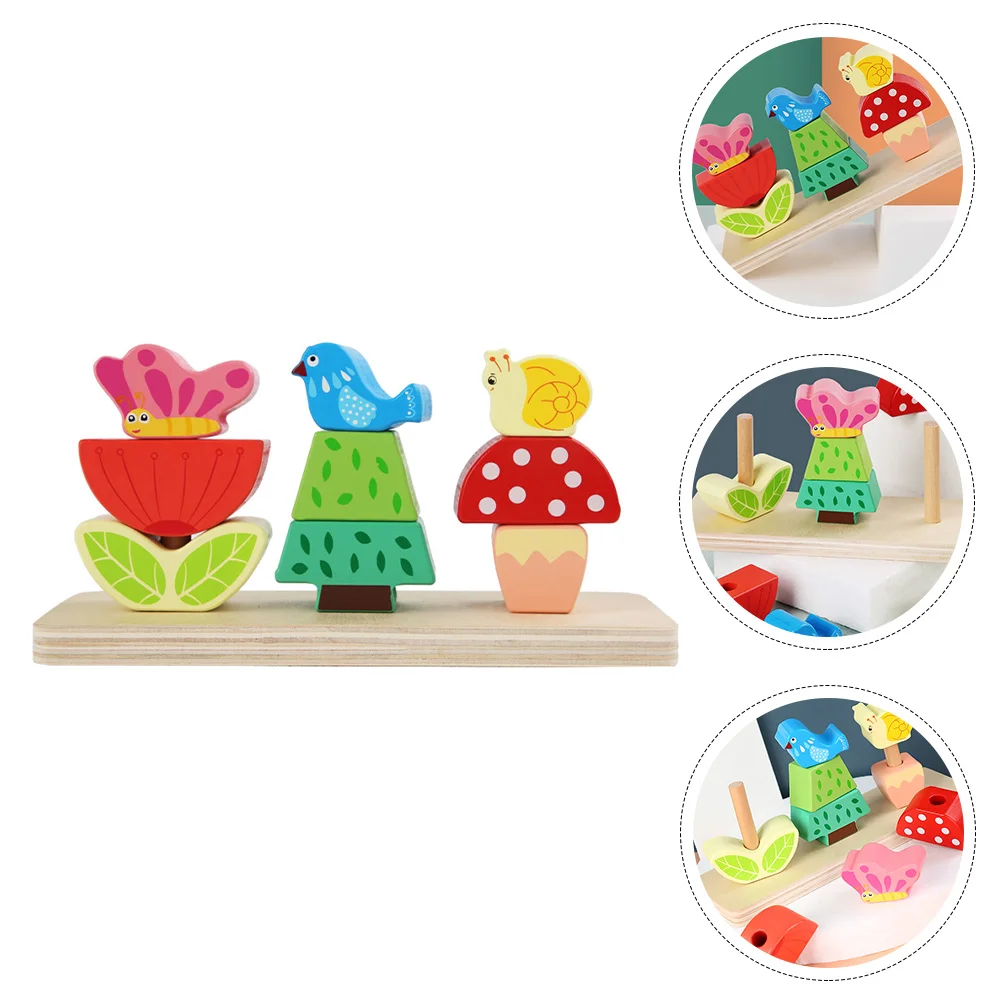 

1 Set Interesting Wood Building Blocks Educational Blocks Teaching Aids