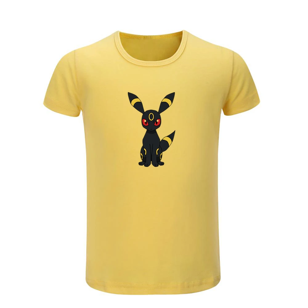 Футболки с покемоном Umbreon Charmander Bulbasaur Squirtle детские футболки рисунком топы