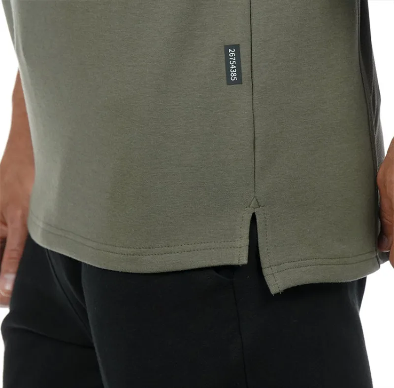 Новинка Мужская футболка для спортзала тренировочная уличная одежда фитнеса и