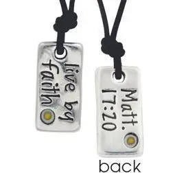 Вера на ожерелье из семян горчицы воодушевление христианские подарки бабтизм