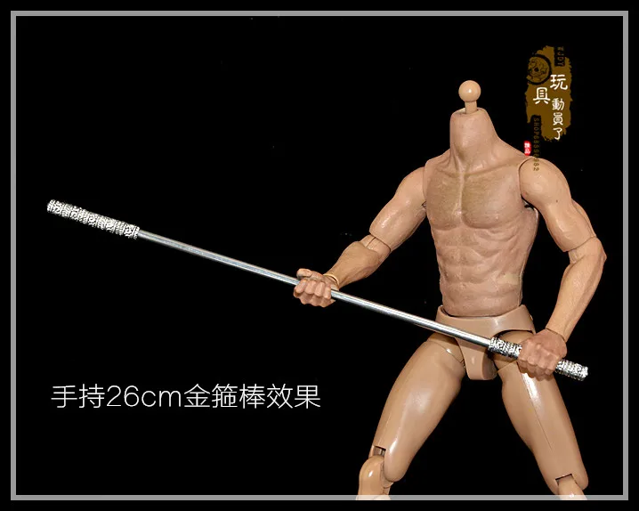 

spot1/6 Weapon Model Sun Wukong Ruyi Golden Cudgel Weapon Accessories for 12 inch action figure body