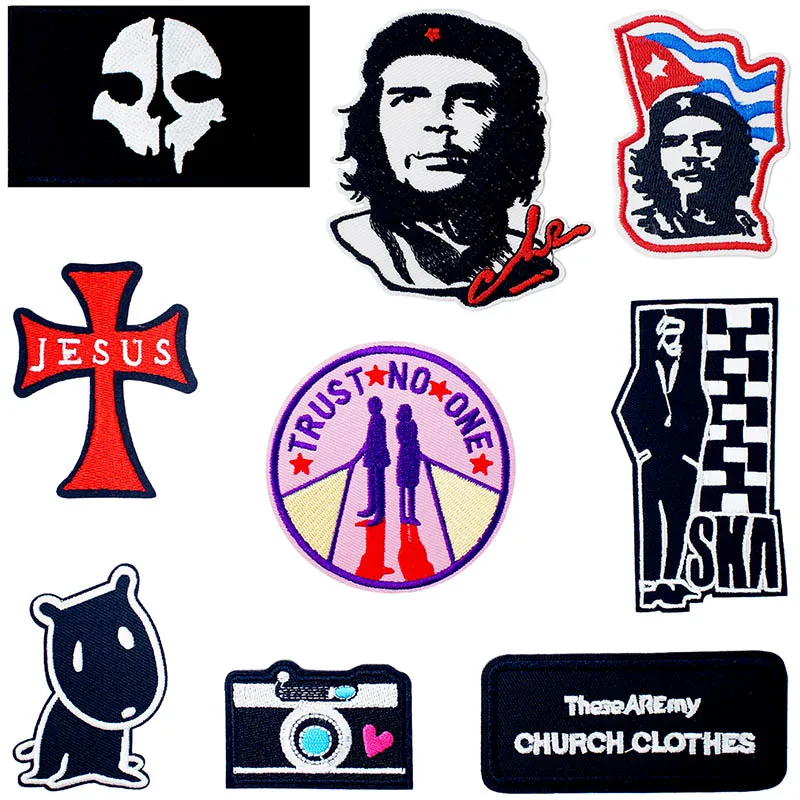 Красный Распятие Розовый вязанный текстиль тканые Швейные аксессуары Патч кусок