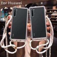 strap cord chain phone tape necklace lanyard mobile phone case carry to hang for huawei mate 10 20 30 nova 3 4 4e 5 p20 p30 lite