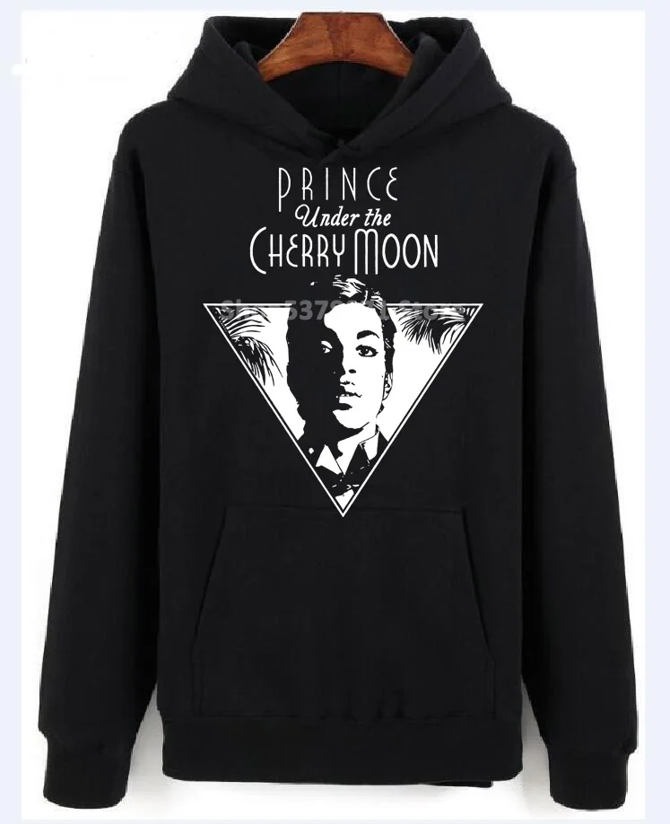 Кофты с капюшоном посвященные певцу принцу свитер в S-2XL черная хлопковая новая