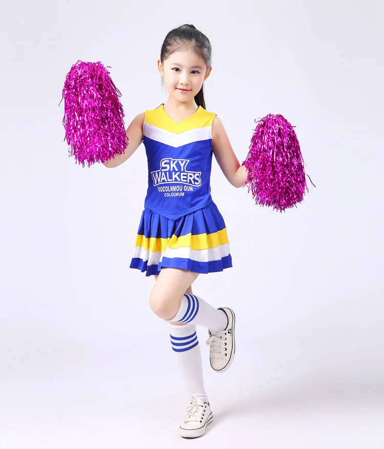Одежда для выступлений джаз девочек костюм чарлидинга Детский в стиле хип-хоп