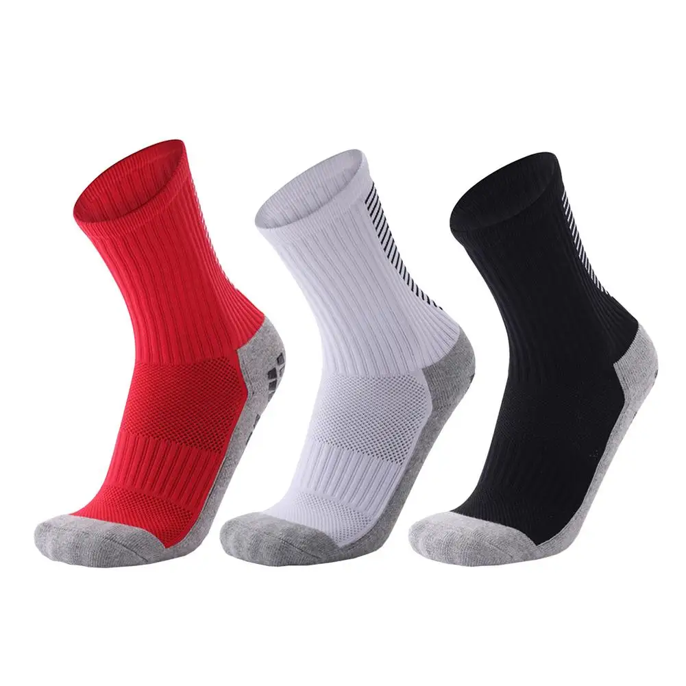 

Men's Soccer Socks Breathable Thick Sports Compression Socks Non-slip Basketball Cycling Sock Towel Bottom Middle Tube Stocking