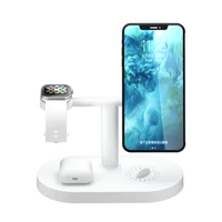 15w 4 in 1 fast magnetic wireless charger with aromatherapy wood grain charging for iphone 12 11 airpods apple watch