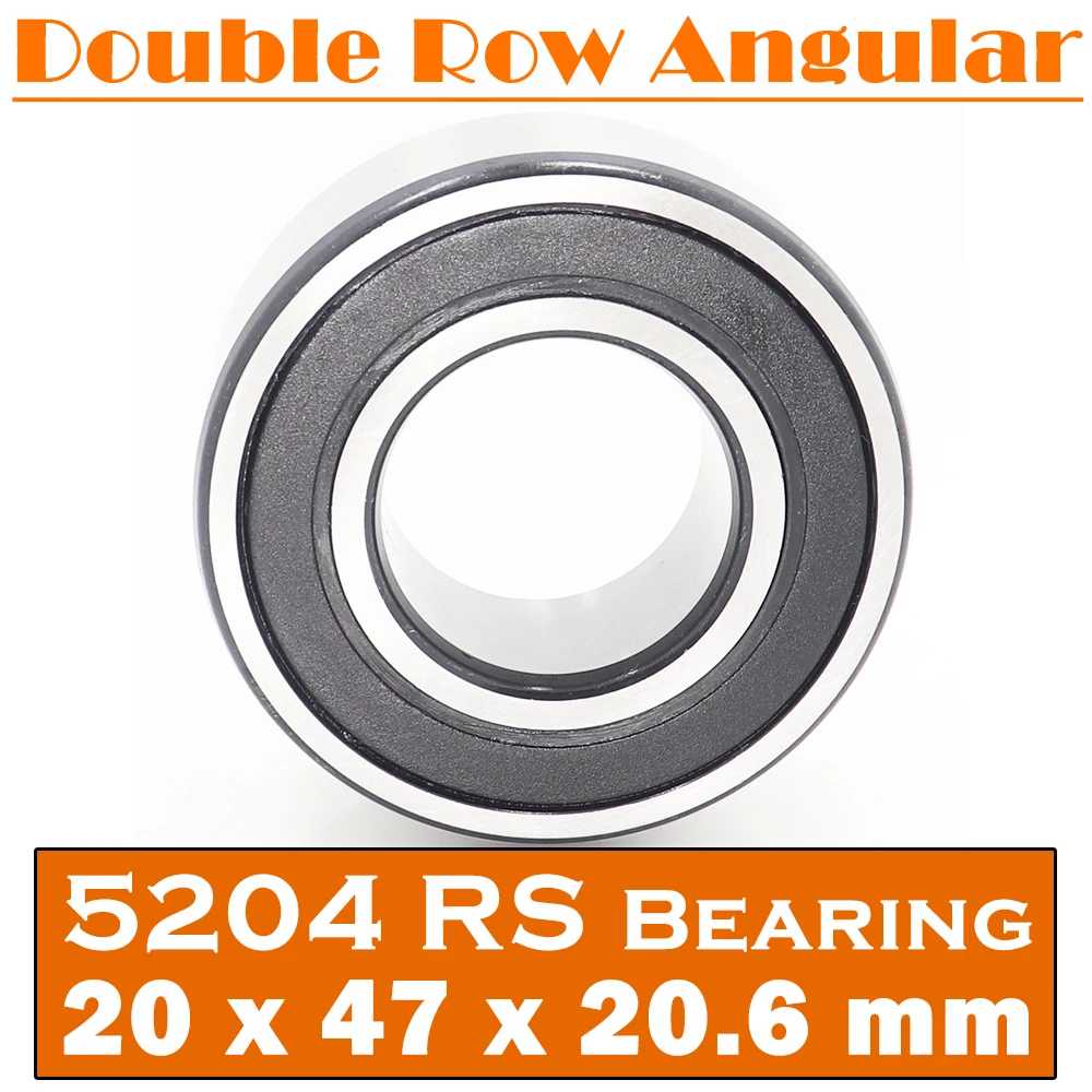 

5204 2RS Bearing 20*47*20.6 mm ( 1 PC ) Axial Double Row Angular Contact 5204RS 3204 2RS 3056204 Ball Bearings