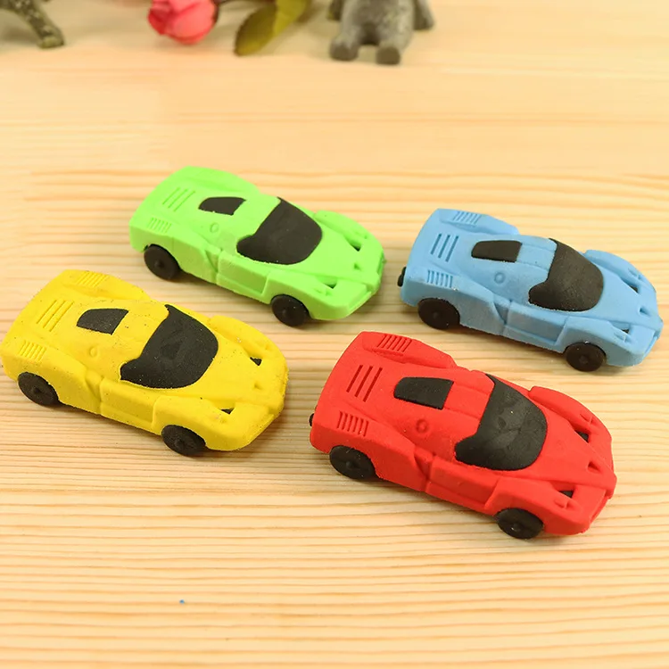 

36 pcs/lot Creative Racing Car Eraser Cute Rubber Erasers Promotional Gift for kids Stationery office school supplies