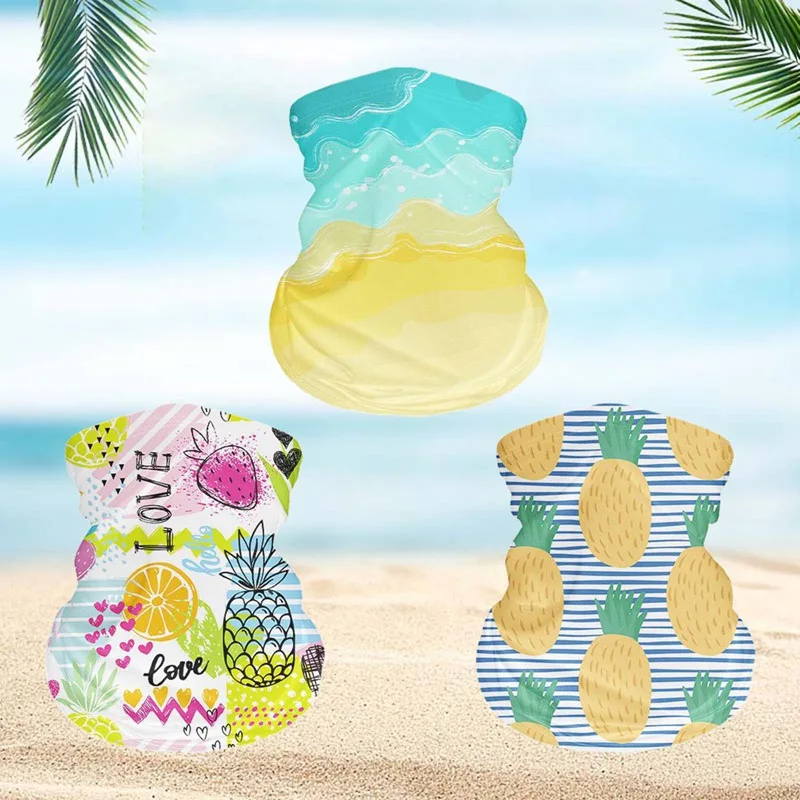 

Summer Ice Silk Scarf Outdoor Sports Cycling Sunscreen Bandana Sports Antiperspirant Ice Silk Scarf Sunscreen Print Neck Cover