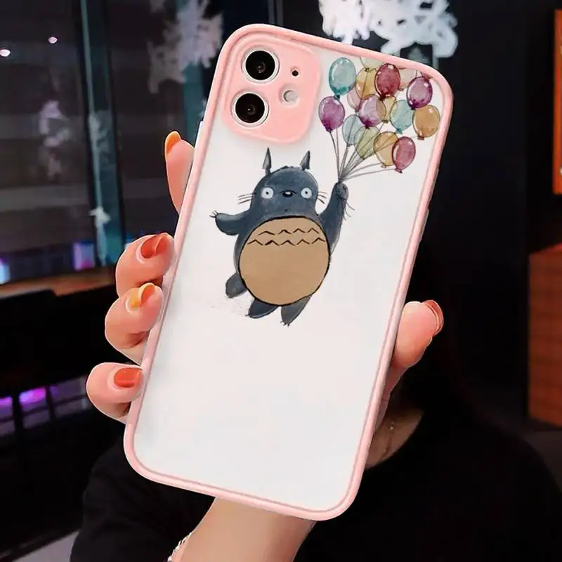 

Totoro Hayao Miyazaki Japan Phone Cases matte transparent For iphone 7 8 11 12 plus mini x xs xr pro max cover
