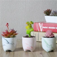 ceramic home garden flowerpot succulent jade porcelain succulent flower pot office creative mini simple flower vase