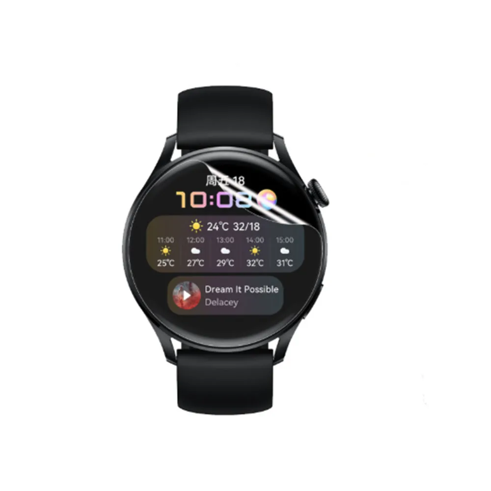 2pcs Screen Tpu Clear Protective Film For Huawei Watch 3 Smartwatch Ultra-thin Full Cover Hydrogel clear Protector Film