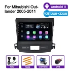 Автомагнитола 2 din, Android 11, Wi-Fi, мультимедийный видеоплеер для Mitsubishi Outlander xl 2 2005-2011, аудиоэкран, 2 ГБ 32 ГБ