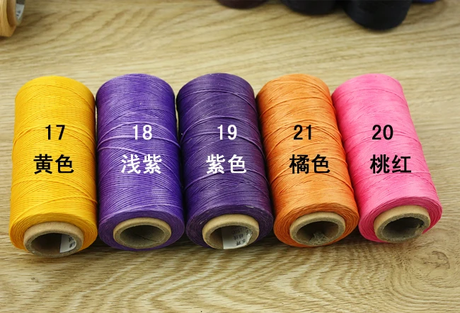 2 шт. сделай сам кожаные вязаные нитки Ручное шитье плоская Вощеная Полиэфирная