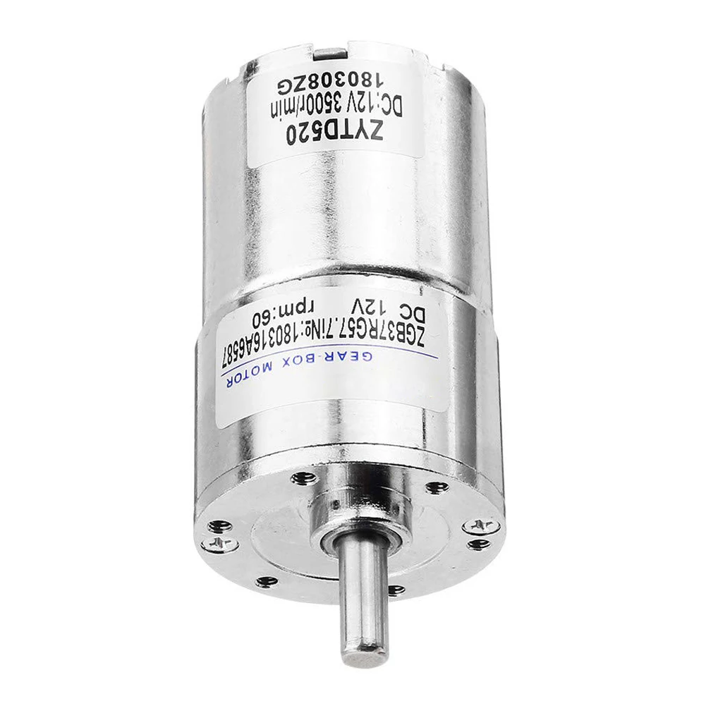 DC12V 60 об/мин 37 мм ZGB37RG мотор редуктор эксцентриковый шток прочный высокая
