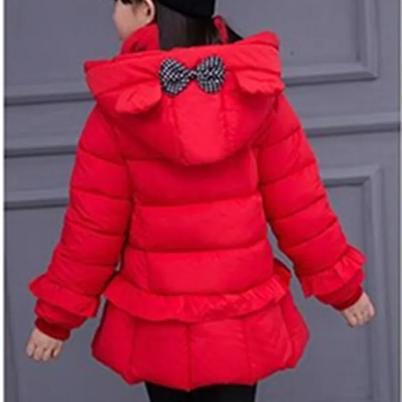 

New Children's Clothing Winter Jacket for Girls Thicken Girls Winter Coat Hooded Velour Winter Girls Jackets Outwear 1-12T