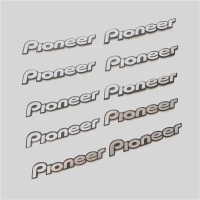 10 шт./лот pioneer Hi Fi Динамик аудио 3D алюминиевый значок эмблема стерео стикеры