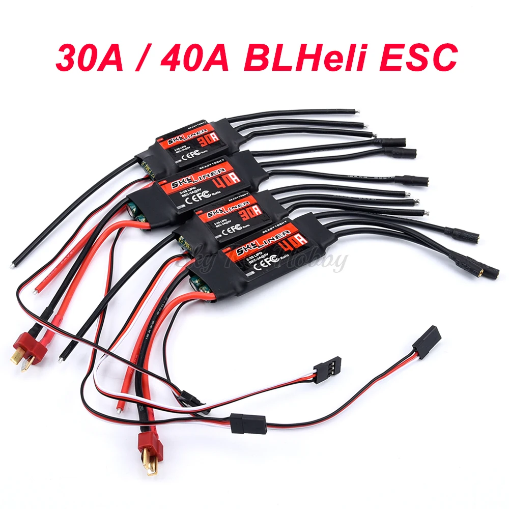Новый регулятор скорости Skylinker 30A / 40A BLHeli 2 3S ESC с UBEC для RC F450 S500 F550 FPV Квадрокоптер ру