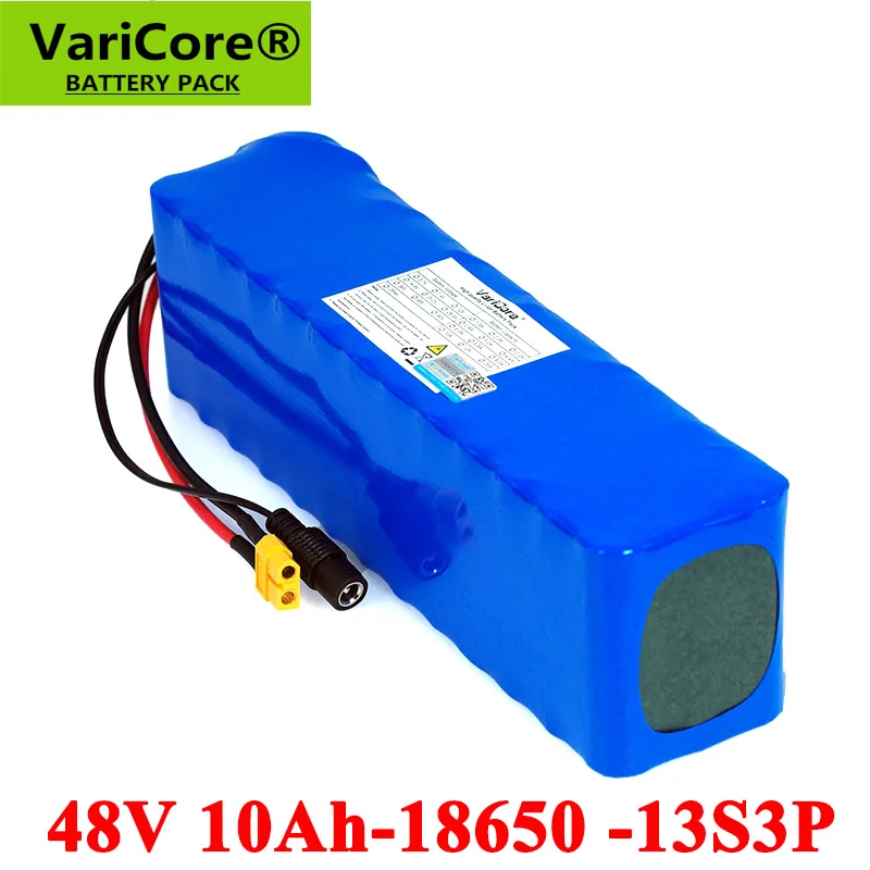 Литий ионный аккумулятор VariCore для электровелосипеда 48 В 10 Ач 6 18650 13S3P комплект